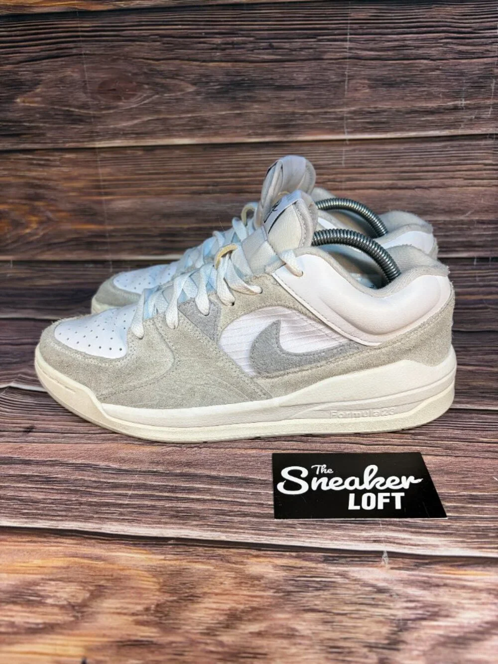 Nike Jordan Stadium 90 White Neutral Gray Men's Athletic Shoes Size 9.5